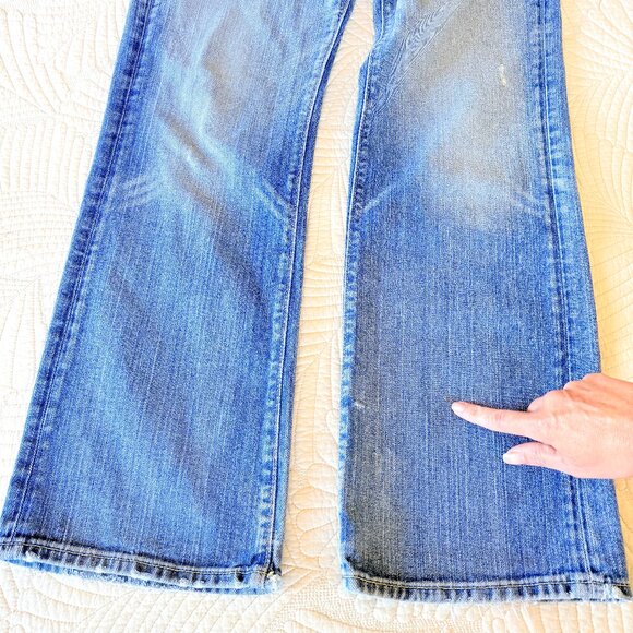 VTG Y2K Heavy Ounce Men's Relaxed Straight Leg Button Fly Jeans Size 32/32 - Picture 11 of 15
